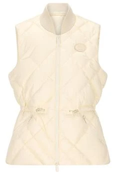 Burberry | Burberry Check-Stitch Drawstring Waist Gilet