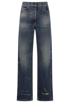 Prada | Prada Straight-Leg Distressed Denim Jeans