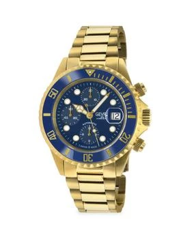 Gevril | Wall Street Chrono 43MM Stainless Steel Swiss Automatic Bracelet Watch