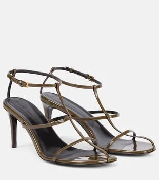 Khaite | Cage 75 patent leather sandals