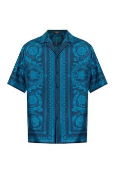 Versace | Versace Barocco-Printed Short-Sleeved Shirt