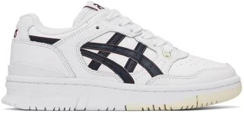 White & Navy EX89 Sneakers