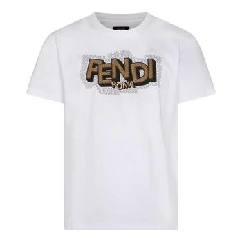 Fendi | Fendi Logo Printed Crewneck T-Shirt