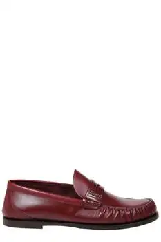 Yves Saint Laurent | Saint Laurent Laurent Logo Plaque Slip-On Loafers