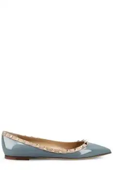 Valentino | Valentino Garavani Rockstud Pointed Toe Ballet Flats