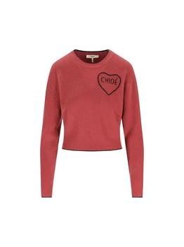 Chloé | Chloé Logo Intarsia Knit Sweater