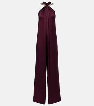 Stella McCartney | Embellished halterneck satin jumpsuit
