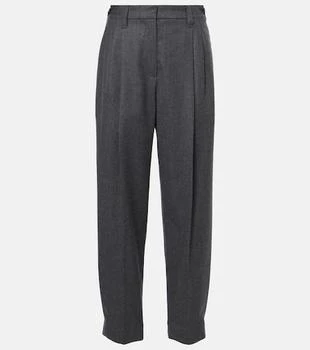 Brunello Cucinelli | Baggy Sartorial high-rise wool straight pants