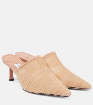 Jimmy Choo | Lotta 65 ruched tulle mules