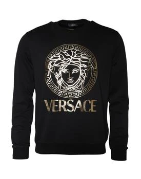 Versace | Medusa Fleece Cotton Crew Neck Sweatshirt Men's Sweater