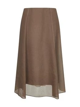 Brunello Cucinelli | Brunello Cucinelli Flared Hem Midi Skirt