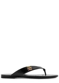 Givenchy | 4G Liquid leather flip flops