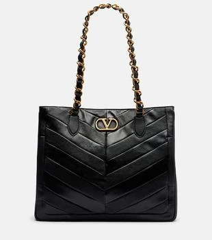 Valentino | Laseine Small chevron leather tote bag