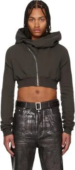 Rick Owens | Gray Concordians Micro Mountain Hoodie