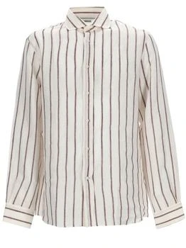 Brunello Cucinelli | Brunello Cucinelli Striped Linen Shirt