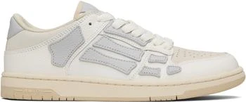 AMIRI | White 
Gray Skel Top Low Sneakers