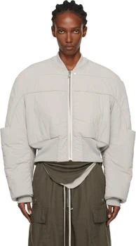 Rick Owens | Off-White Concordians Girdered Cropped Bomber Down Jacket