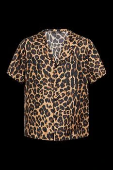 Balmain | Balmain Leopard Printed Short Sleeved Shirt