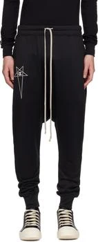 Rick Owens | Black Champion Edition Prisoner Drawstring Sweatpants