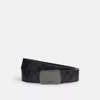 Coach Plaque Buckle Cut-To-Size Reversible Belt, 38 Mm