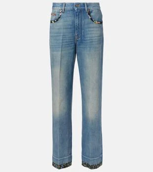 Valentino | High-rise straight jeans