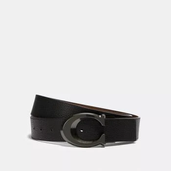 Coach Signature Buckle Cut-To-Size Reversible Belt, 38 Mm