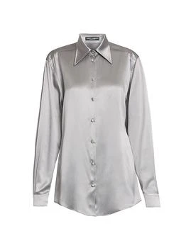Dolce & Gabbana | Silk Button-Front Shirt