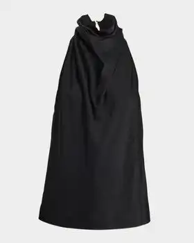 Stella McCartney | Satin Backless Cowl Halter Top