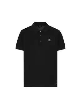 Fendi | Fendi Logo Plaque Short-Sleeve Polo Shirt