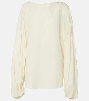 Khaite | Quico silk and cotton organza top