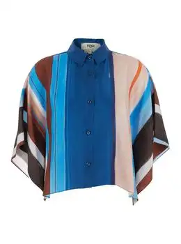 Fendi | Fendi Striped Cropped Shirt