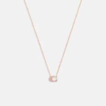 Coach Pave Signature Necklace