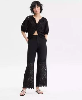 Women
s Cotton Eyelet Pants, Exclusively at Macy
s