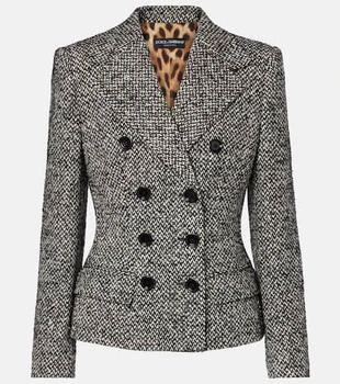 Dolce 
Gabbana | Double-breasted wool-blend jacket