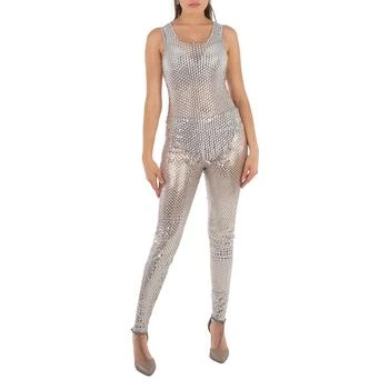 Burberry | Textured Detailed Metallic Pants