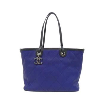 Chanel | blue Grained Calfskin Handbag Pouch (Pre-Owned)