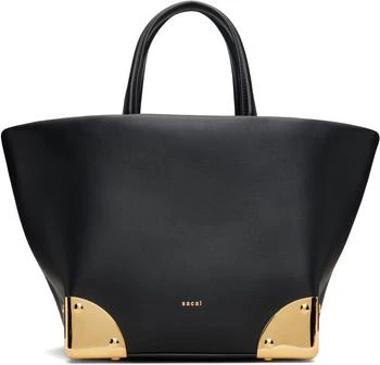Sacai | Black Corner Metal Small Tote