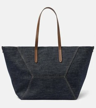 Brunello Cucinelli | Duo Large denim tote bag