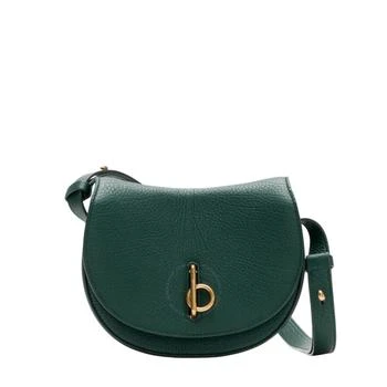 Burberry | Rocking Horse Foldover-Top Leather Crossbody Bag