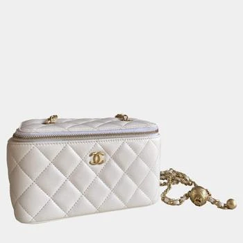 Chanel | Chanel White  Pearl Crush Small Vanity Bag