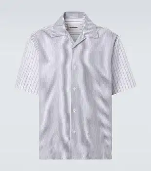 Jil Sander | Striped cotton bowling shirt