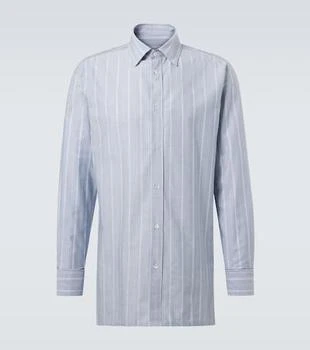 MAISON MARGIELA | Striped cotton poplin shirt