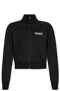 Balenciaga | Balenciaga Logo Printed Zip-Up Jacket