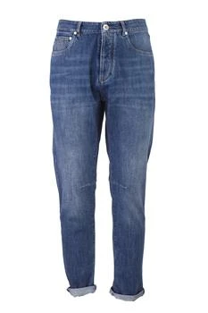 Brunello Cucinelli | Brunello Cucinelli Logo-Patch Straight-Leg Jeans