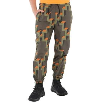 Marcelo Burlon Men's Army Orange Cross Geometric-Print Joggers