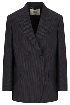 Fendi | Fendi Pinstriped Button-Up Blazer