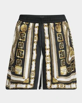 Balmain | Men
s Foulard-Print Pull-On Shorts