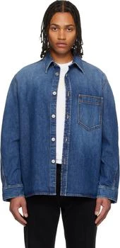 Givenchy | Blue Couture Seam Overshirt