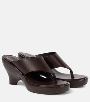 Zimmermann | Wild 95 leather wedge mules
