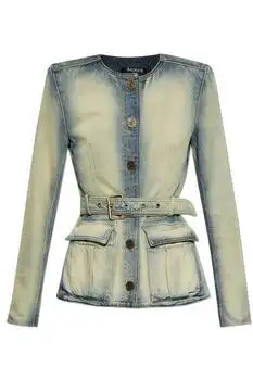 Balmain | Balmain Belted Denim Blazer